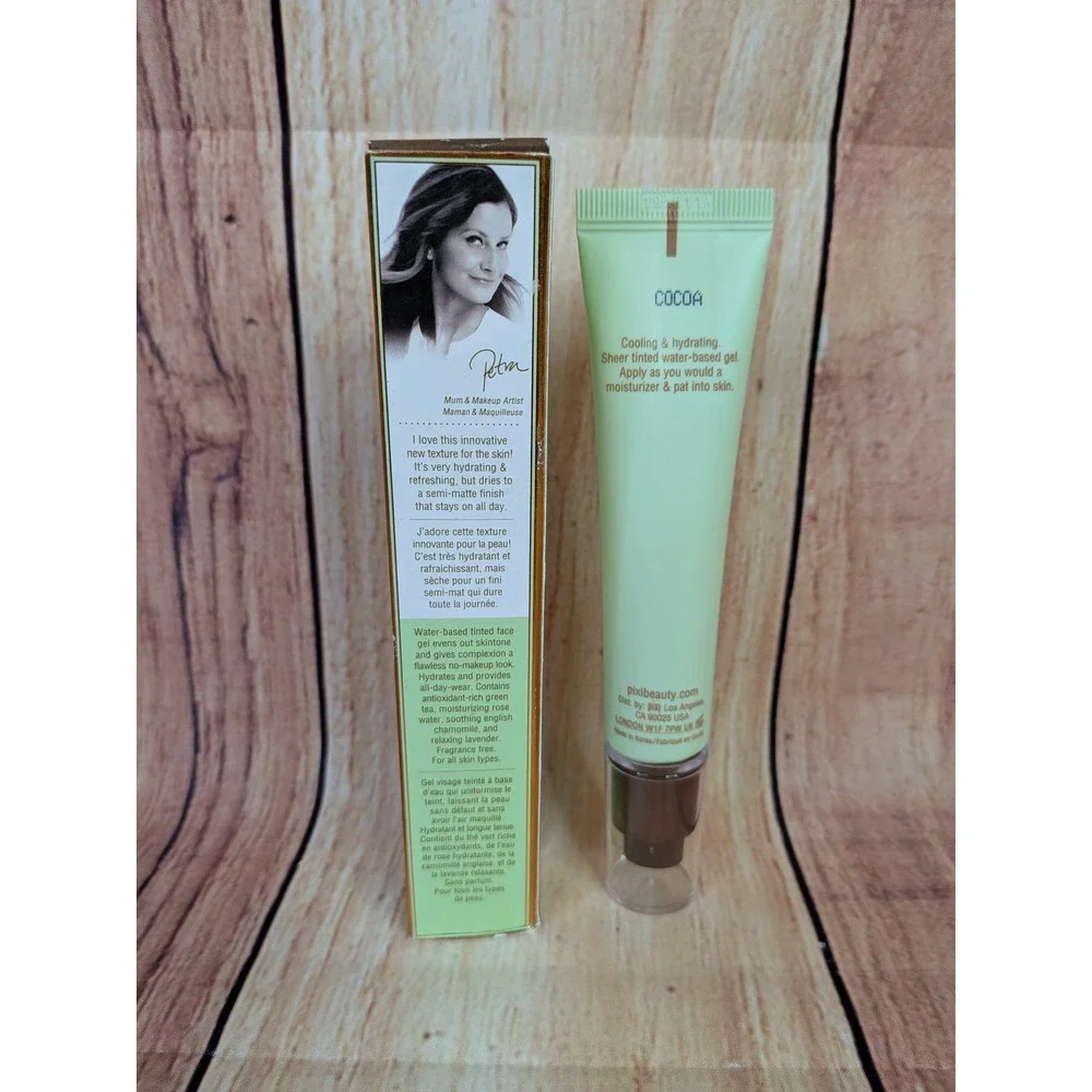 Pixi by Petra H2O Skintint Tinted Face Gel Cocoa 1.2 oz Hydrating Semi-Matte
